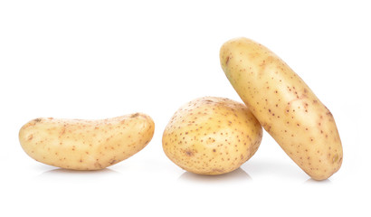 Potatoes isolated on white