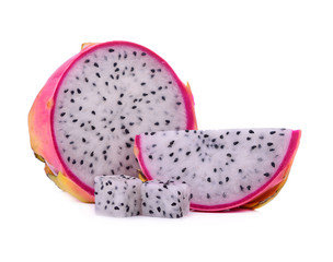 Dragonfruit  isolated against white background