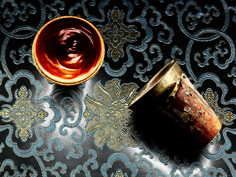Sake in cup