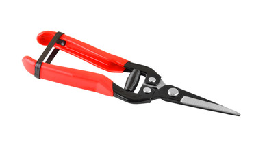 Red garden pruner