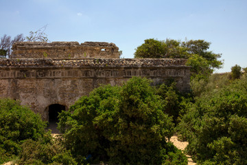 Fototapeta premium Ruines Dar Soltane ou Palais du Sultan sur la plage d'Essaouira au Maroc