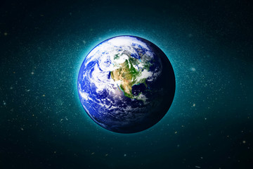 The Earth in the galaxy, Elements of this image furnished by NASA
