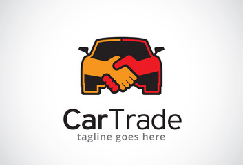 Car Trade Logo Template Design Vector, Emblem, Design Concept, Creative Symbol, Icon