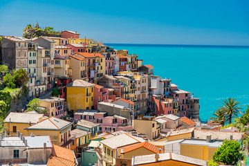 Fototapeta premium Panorama of the five lands in liguria italy
