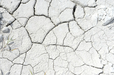 cracked earth - chalk ground