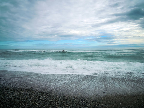 Galway Beach, New Zealand - Stock Photo