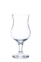 Empty glass isolated on a white