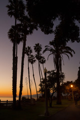 Fototapeta na wymiar Santa Monica sunset