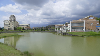 Obraz premium Taiwan's most beautiful university, Taitung Donghua University