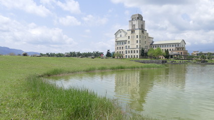 Obraz premium Taiwan's most beautiful university, Taitung Donghua University