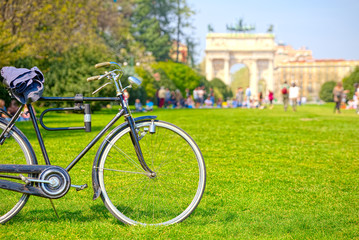 Bike ride in the Sforza Castle park