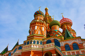 Fototapeta na wymiar Moscow. Exterior of St. Basil’s Cathedral.