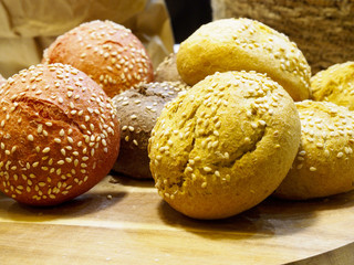 Bread with sesame seeds
