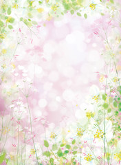 Obraz na płótnie Canvas Vector floral background.