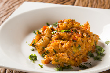 risotto with octopus - Traditional Italian recipe