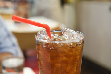 Soft Drink (cola) with ice