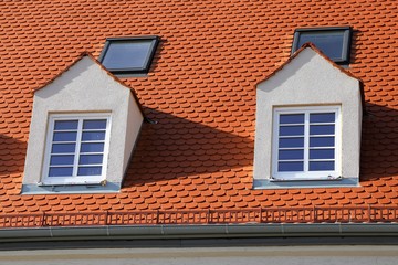 Dachgauben an neu eingedecktem Dach