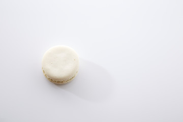 Top view of Tasty sweet macaron