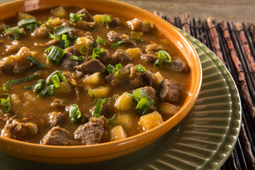 Rustic Stew meat with maniocs