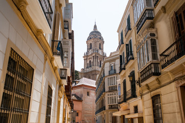 Fototapeta na wymiar Beautiful view of a narrow street in a European resort town