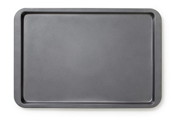 Baking tray with non-stick coating, top view, close-up. - Powered by Adobe