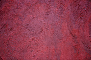 concrete wall background with old and rough on red background