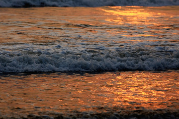 sunset on sea texture water summer sun