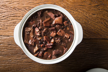 Brazilian Feijoada Food.