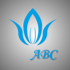 Blue logo at the view/The figure shows a few types of logos for businesses, businesses