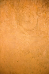 concrete wall background with old and rough on brown background