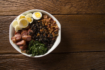 Tropeiro bean. Traditional brazilian food.