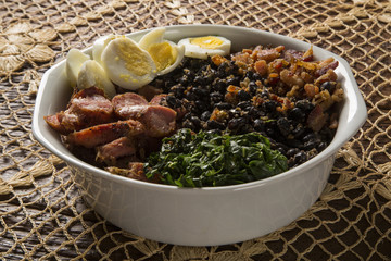 Tropeiro bean. Traditional brazilian food.