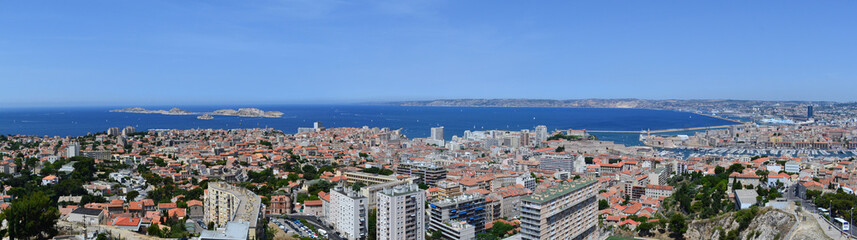 Fototapeta na wymiar Panorama Marseille