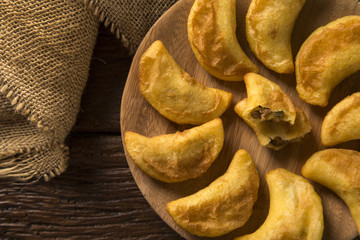 Angu Pastel / Corn Pastel / Brazilian food / tradicional food © paulovilela