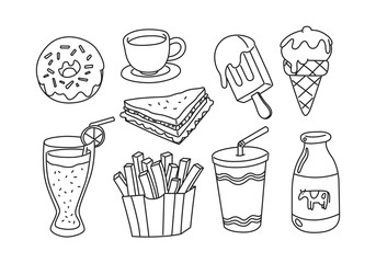 graphic food, vector