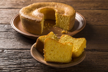 Corn cake. Traditional Brazilian treats made of corn.