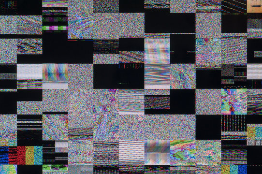 Digitale Stoerung / Abstrakter Hintergrund einer digitalen Stoerung.