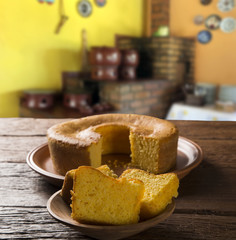 Corn cake. Traditional Brazilian treats made of corn.