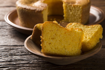 Corn cake. Traditional Brazilian treats made of corn.