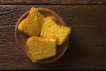 Corn cake. Traditional Brazilian treats made of corn.