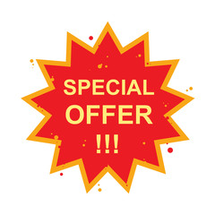 Special offer symbol,vector