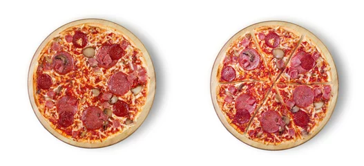 Cercles muraux Pizzeria Pizza pepperoni. This picture is perfect for you to design your restaurant menus. Visit my page. You will be able to find an image for every pizza sold in your cafe or restaurant. 