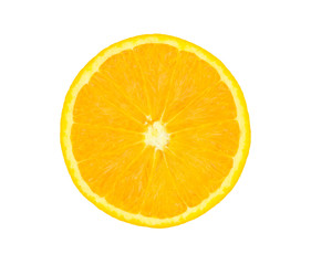 fresh orange isolated on white background