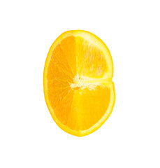 fresh orange isolated on white background