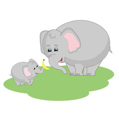 Слон папа и малыш