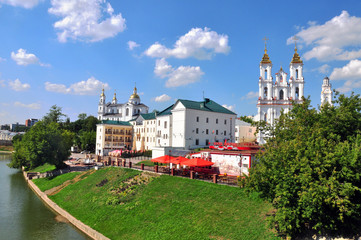 View of historical centre of Vitebsk city