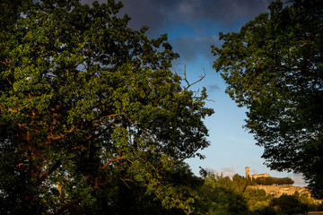 Montescudaio, Pisa, Tuscany, Italy, view of the ancient village