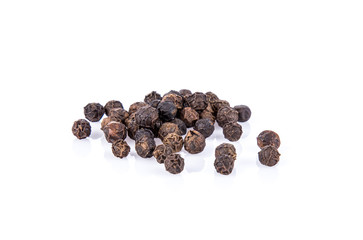 dried pepper on white background