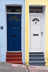 Maisons colorés dans Blaker Street à Brighton