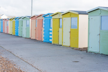 Cabanes sur la plage Brighton 